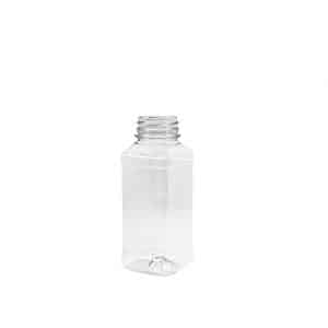Botella Plastica 250 CC - Cuadrada BA - Rosca 38