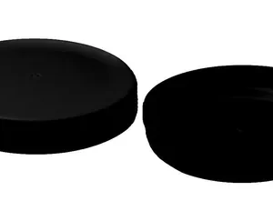 Tapa Plastica Yogur - Negra