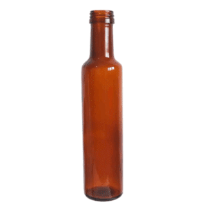 Botella Cilindrica 250 CC - ambar - B/PIL
