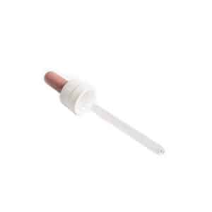 Conjunto Gotero 60 ML ALCOA - Tapa Con Precinto Blanca - Teton Rosa